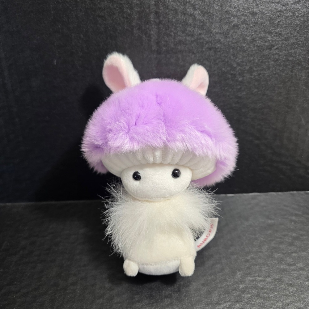 Aurora Spudsters Mushroom Easter Bunny Plush Lavender Purple Stuffed Animal
